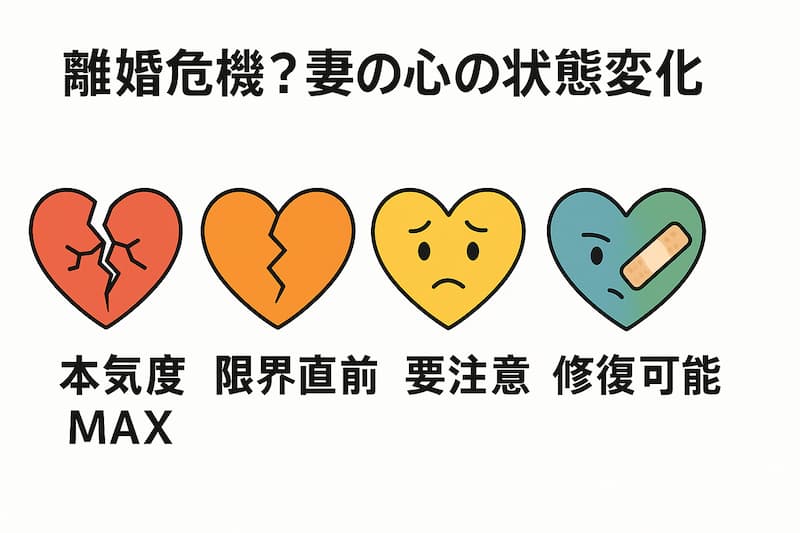 妻の離婚への本気度の図解