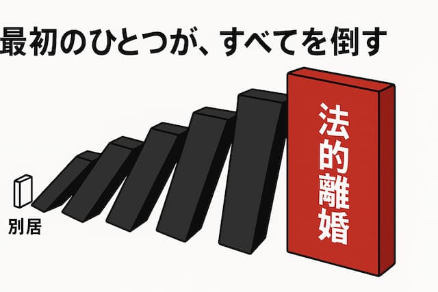 別居が離婚原因になるイメージ画像