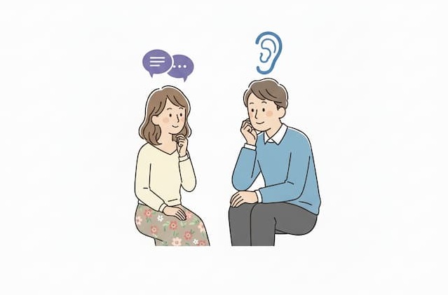 妻の話をしっかり聴く夫