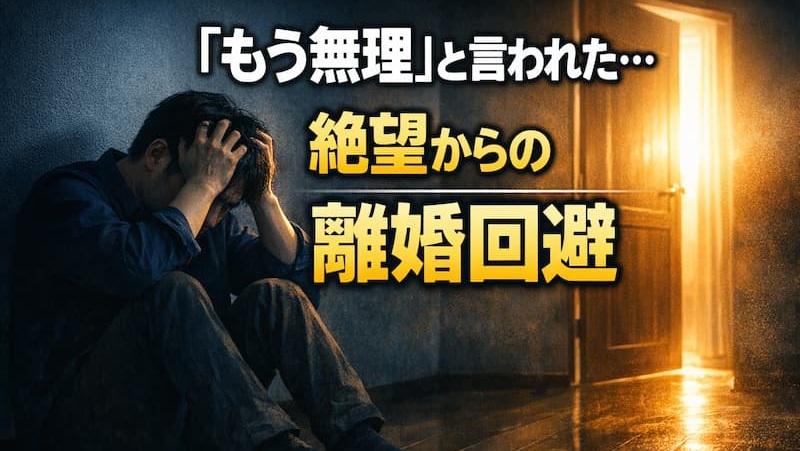 妻にもう無理と言われた夫がすべき事とは？離婚を避ける修復の全ステップ 