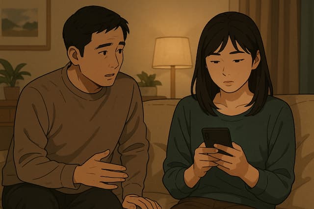 「妻 スマホばかり 会話がない」イメージ画像5