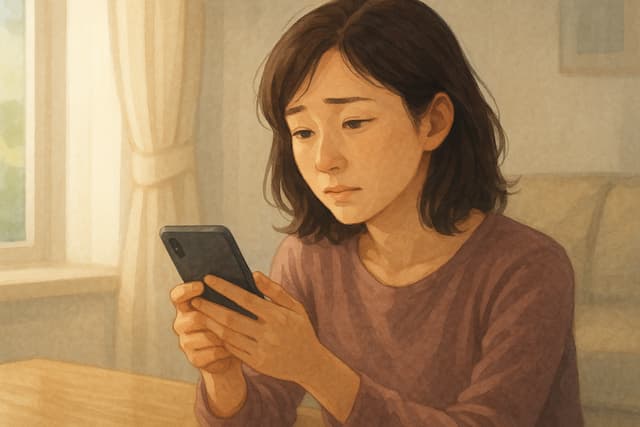 「妻の既読スルーに聞く返信例文」イメージ画像3