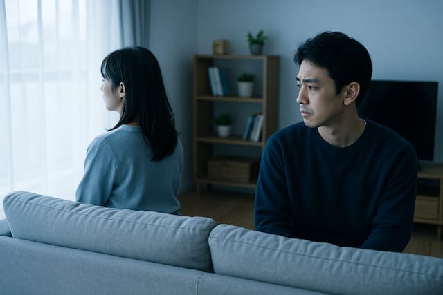 「妻から愛情を感じない 夫に愛情がない妻の態度」イメージ画像