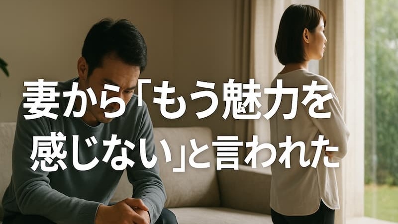 妻から男として見れないと言われた… 絶望する前に試すべき関係修復の順序 